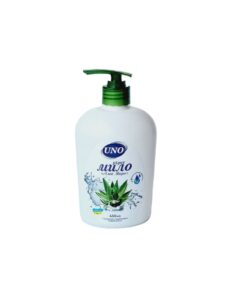 Рідке мило «UNO» Алое Вера з дозатором 450мл
