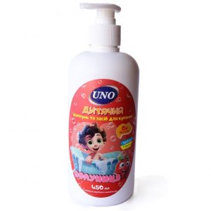 Дитячий шампунь та засіб для купання «UNO» Полуниця