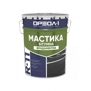 Мастика ОРЕОЛ бітумна в тарі Фундаментна