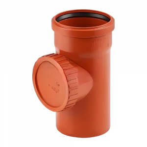 Ревізія з круглим вікном ПВХ Magnaplast Dn110