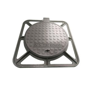 Люк чавунний тип C250 EN124 важкий з мех. обробкою