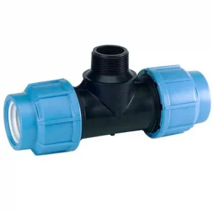 Трійник з зовнішньою різьбою Ду 20-110 Unidelta