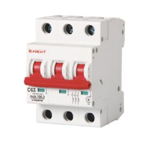 Автоматичний вимикач e.industrial.mcb.100.3 3р C 10кА