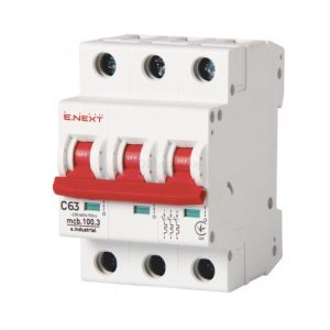 Автоматичний вимикач e.industrial.mcb.100.3 3р C 10кА