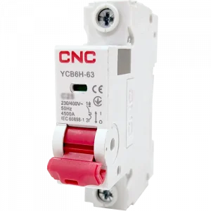 Модульний автоматич.вимикач CNC YCB6Н-63 1Р 4.5кА B