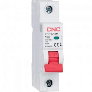 Модульний автоматич.вимикач CNC YCB9-80M 1Р 6кА B