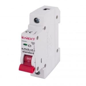 Автоматичний вимикач E.Next e.mcb.stand.45.1 типC 4.5kA