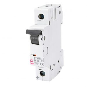 Автоматичний вимикач ETI ETIMAT 10 DC типВ 6kA 6A-50A