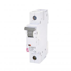 Автоматичний вимикач ETI ETIMAT 6D тип С 6kA 0.5A-63A