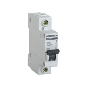 Автоматичний вимикач Generica MVA25-1-010-C ВА47-29 4.5kA