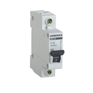 Автоматичний вимикач Generica MVA25-1-010-C ВА47-29 4.5kA