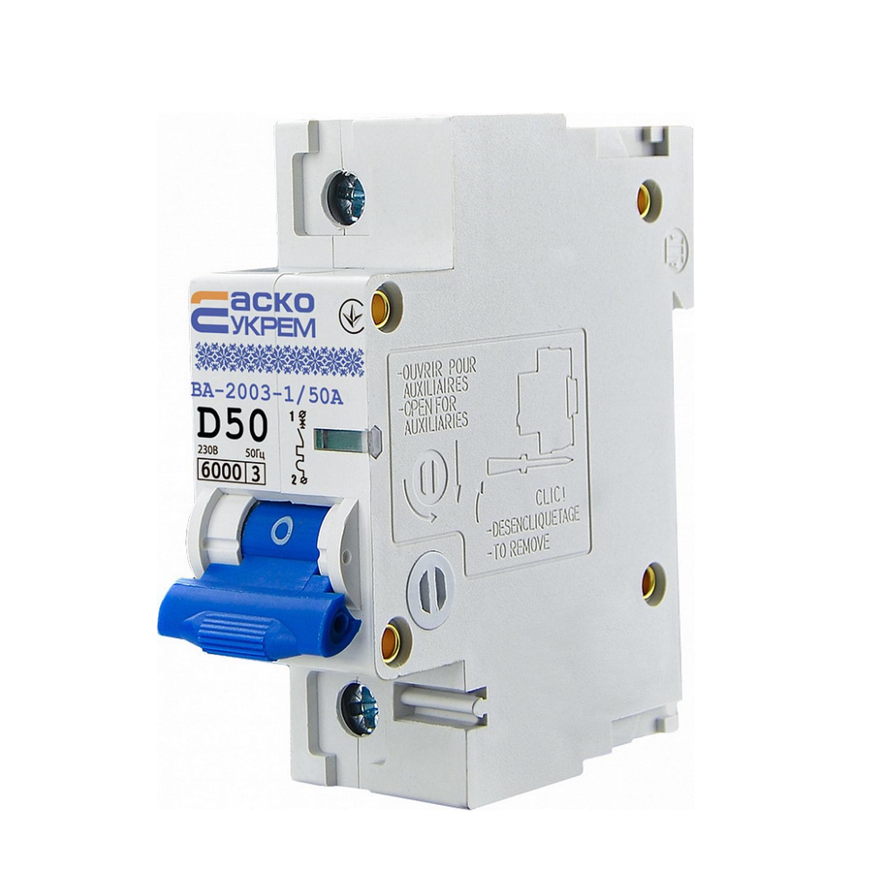 Автоматичний вимикач Аско-Укрем ВА-2003 1P D 6kA