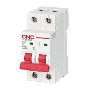 Модульний автоматичний вимикач CNC YCB9-80DM 2Р С 6kA
