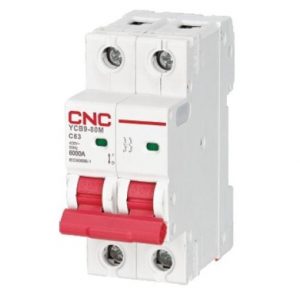 Модульний автоматичний вимикач CNC YCB9-80M 2Р С 10kA