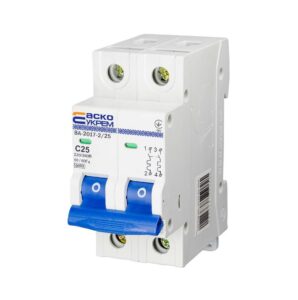 Автоматичний вимикач Аско-Укрем ВА-2017/C 2P C 4.5kA 50А