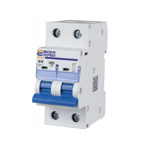 Автоматичний вимикач Аско-Укрем UTrust 2P B 6kA 1А-63A