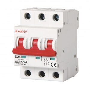 Автоматичний вимикач e.industrial.mcb.100.3.D 3р D 10кА