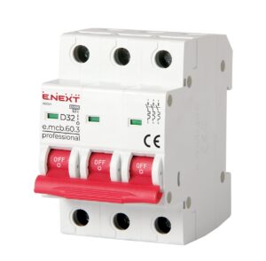 Модульний автоматичний вимикач e.mcb.pro.60.3.D 3р D 6kA