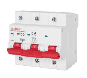 Модульний автоматичний вимикач e.mcb.stand.100.3 3P D 10кА