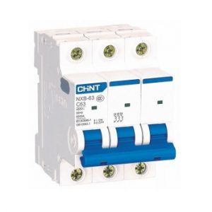 Автоматичний вимикач Chint NXB-63 3P C 6кА 1A-63A