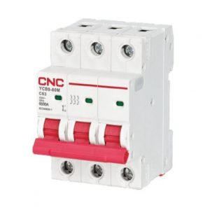 Модульний автоматичний вимикач CNC YCB9-80M 3Р B 6кА