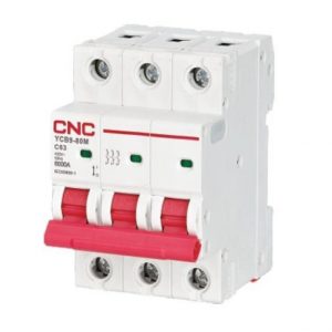 Модульний автоматичний вимикач CNC YCB9-80М 3Р C 10kА