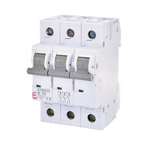 Автоматичний вимикач ETI ETIMAT 6 3p B 6kA