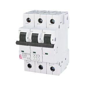 Автоматичний вимикач ETI ETIMAT 10 3p D 6kA
