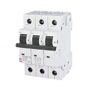 Автоматичний вимикач ETI ETIMAT 10 3p D 6kA