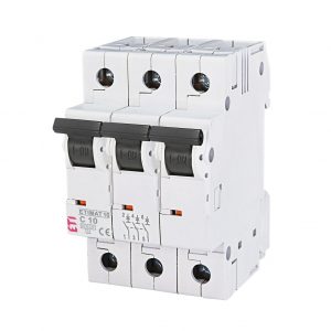 Автоматичний вимикач ETI ETIMAT 10 3p C 10kA