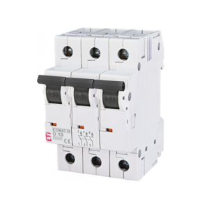 Автоматичний вимикач ETI ETIMAT 10 3p D 10kA