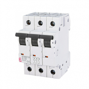 Автоматичний вимикач ETI ETIMAT 10 3p D 10kA