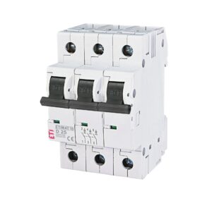 Автоматичний вимикач Eti ETIMAT P10 3p D 10кА 25A