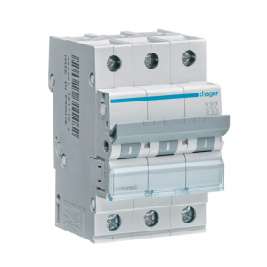 Автоматичний вимикач Hager MCN 3P C 6кА 0.5A-40A