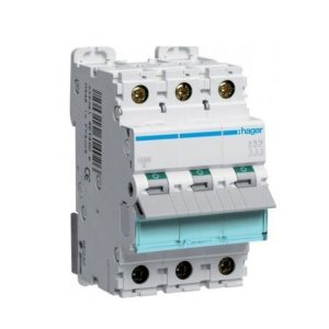 Автоматичний вимикач Hager NCN 3P С 10kA 0.5А-63A