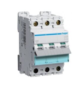 Автоматичний вимикач Hager NDN 3P D 10kA 16А-63A