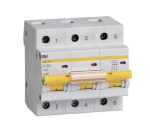Автоматичний вимикач IEK ВА47-100 3Р D 10кА 35А