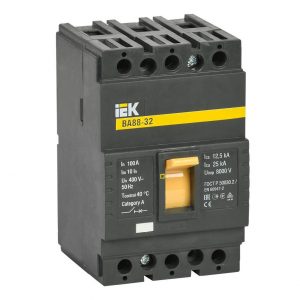 Автоматичний вимикач IEK ВА88-32 3Р D 25кА 80А