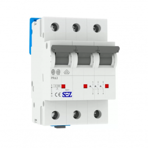 Триполюсний автомат SEZ 63 3P C 10kA 0.5А-63A