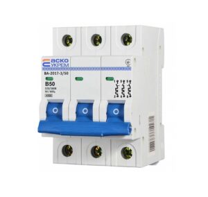 Автоматичний вимикач Аско-Укрем ВА-2017/B 3р 4.5kA 50А