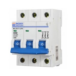 Автоматичний вимикач Аско-Укрем ВА-2017/D 3р 4.5kA