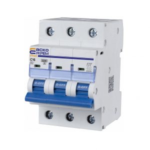 Автоматичний вимикач Аско-Укрем UTrust 3р С 6kА