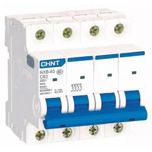 Автоматичний вимикач Chint NXB-63 4P C 6кА
