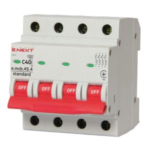 Автоматичний вимикач e.mcb.stand.45.4 4P C 4.5kA