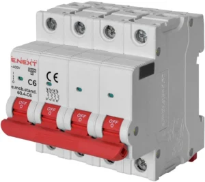 Автоматичний вимикач e.mcb.stand.60.4 4р C 6kA