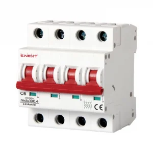 Автоматичний вимикач e.industrial.mcb.100.4 4р C 10kA