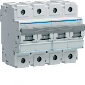 Електричний автомат HLF490S Hager 4р С 10кА 100А