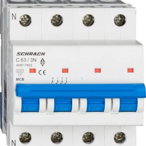 Автоматичний вимикач Schrack AM6 3P*N C 6кА