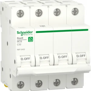 Автоматичний вимикач Schneider Electric RESI9 4P C 6кА