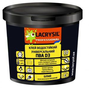 Клей водостійкий ПВА D3